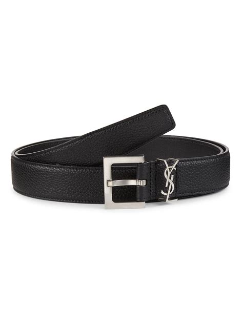 ysl monogram belt black|ysl monogram belts.